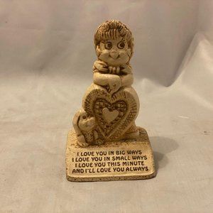 1975 I Love You in Big Ways Sillisculpt Statue